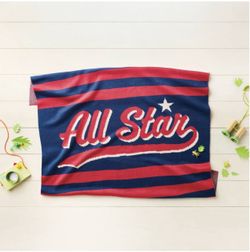 48"x58" All Star Knit Kids' Throw Blanket Red-Pillowfort