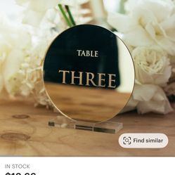 Table Numbers 