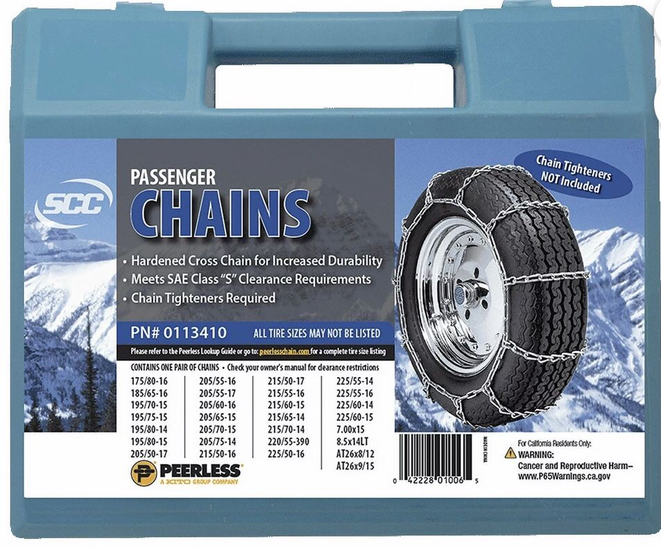 Peerless Chain Passenger Car Tire Chains, #0113410