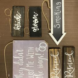 Various Wedding Signage