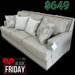 Claredon Linen Sofa