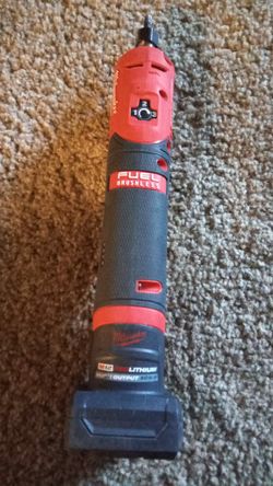 Milwaukee Fuel Die Grinder and Two M12 Batteries 