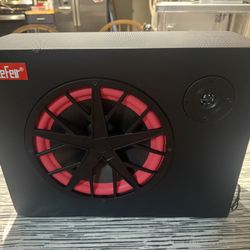 10 Inch 1000W Car/Truck/Home/RV MDF Cabinet Sub Woofer Active Powered AmplifierWith Tweeter TB/USB/SD/TF Player Bass Enclosed Subwoofer  This is new o