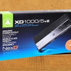 Jl Audio XD-Series Car Speaker System Amplifier 5-Channel NexD Switching 2000 Watts XD1000/5v2 🚨 Payment Options Available 🚨 No Credit Needed 🚨