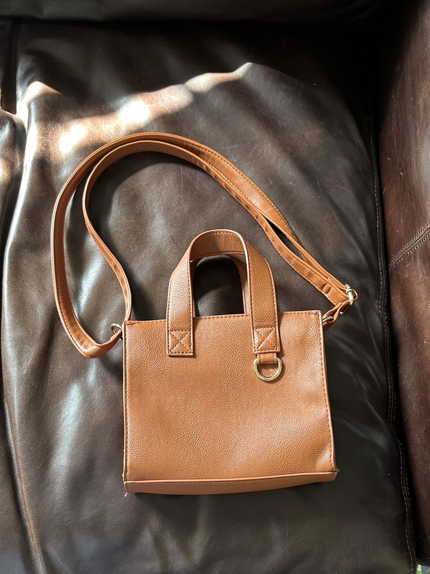 Wild Fable Tan Faux Leather Handbag