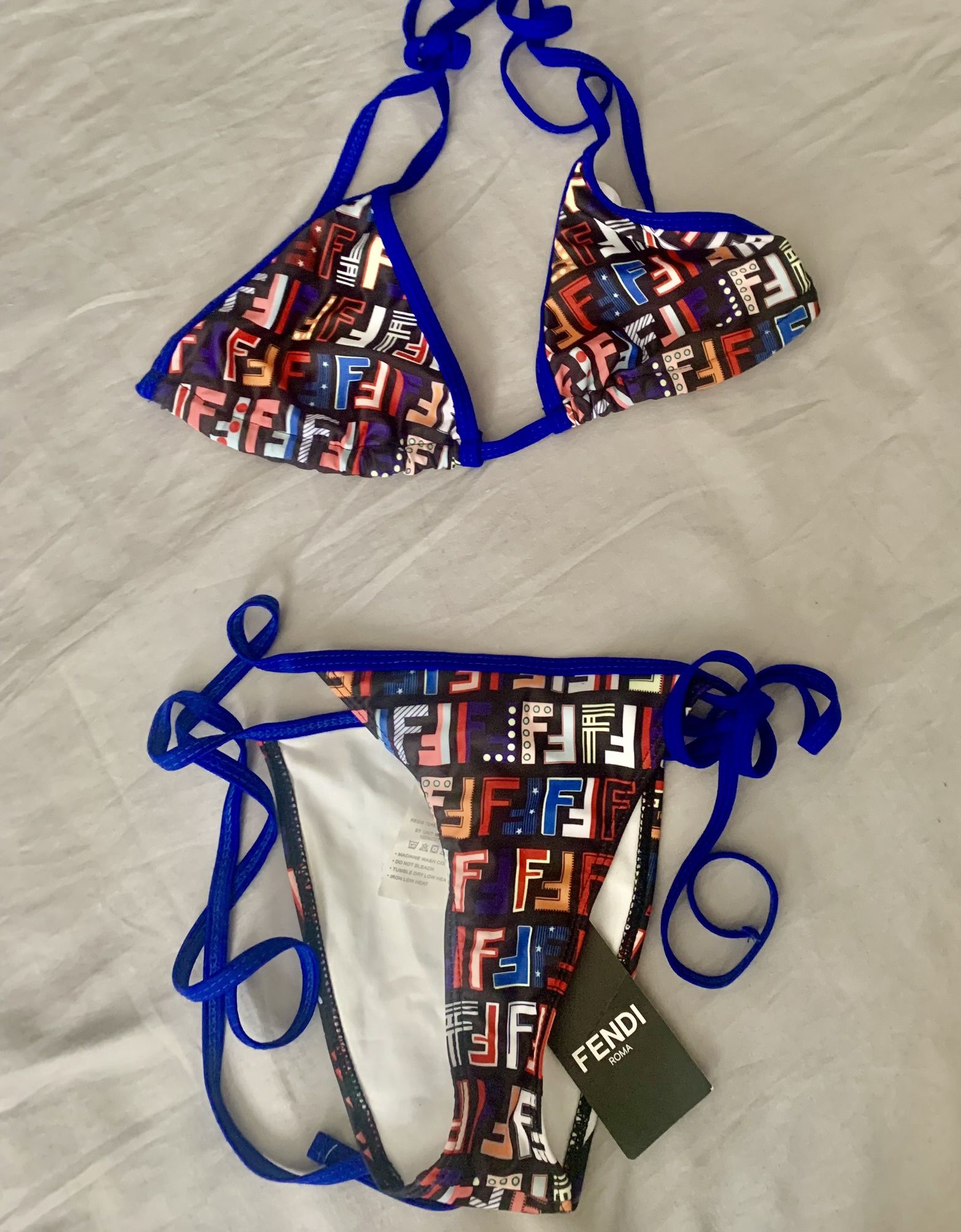 Small F3ndi String Bikini