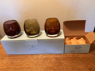 Party Lite Votive Candleholders Set Of 3