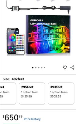 Outdoor LED colorful lights all year round