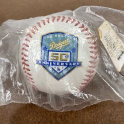 Los Angeles Dodgers 50th Anniversary Baseball 1958 to 2008 Rawlings MLB