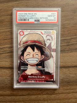 2023 English Monkey D. Luffy 25th Anniversary #001 PSA 10