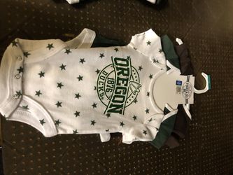 Oregon Ducks Onesies (3 Set). 0 to 3 months