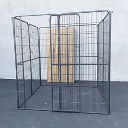 (NEW) $180 Heavy Duty 5x5x5ft Tall 8-Panel Pet Playpen Dog Crate Kennel Exercise Cage Fence