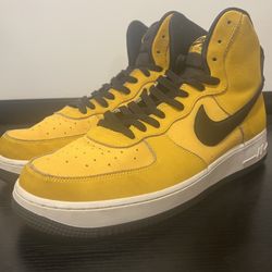 SIZE 13 MEN - Nike Air Force 1 '07 Strap High Yellow Ochre