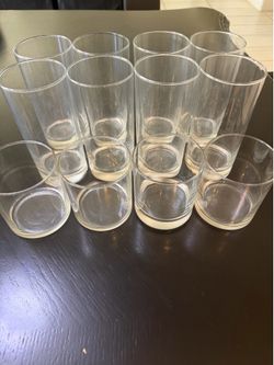 Clear cooler glasses