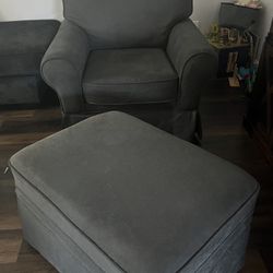 Sofa Chair And Storage Ottoman. $300 OBO