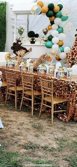 Draped canopies & full packages available