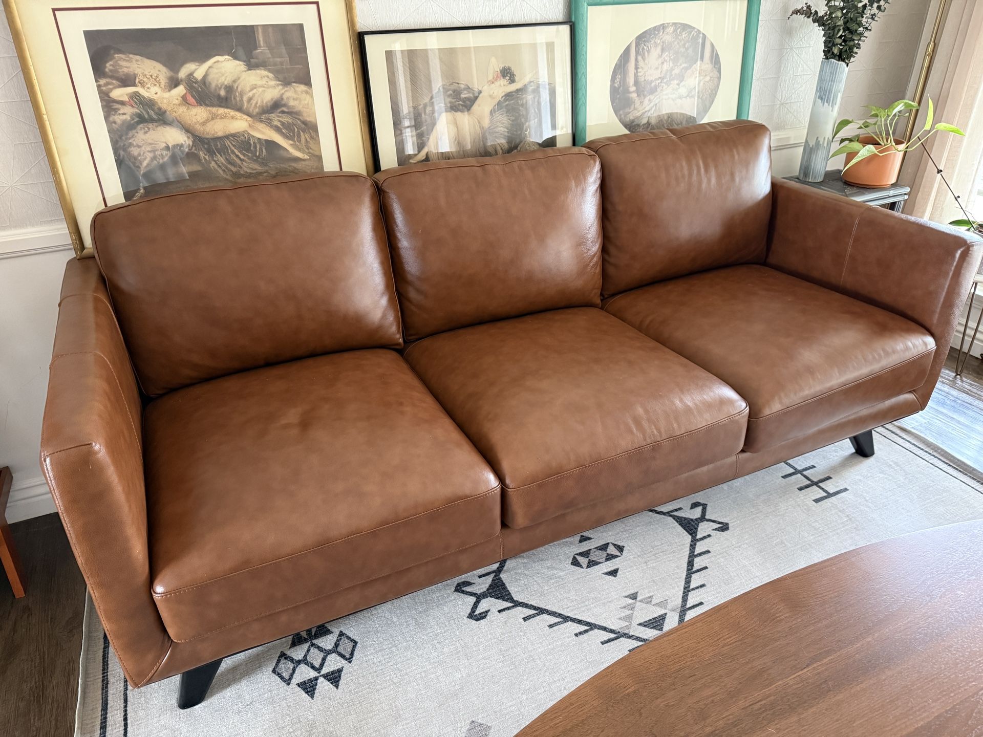 Leather 3 Seat Sofa