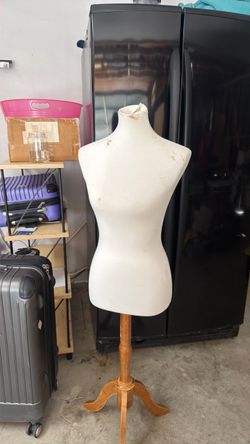 Dress Form Mannequin on Wood Stand