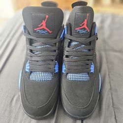 Jordan 4 Black Deep Royal Blue 