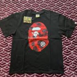 Black And Red Bape Shirt