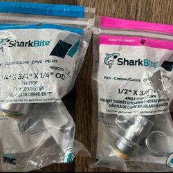 Sharkbite Plumbing Tee Stop and Angle Stop