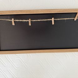 Rustic Wood Frame Photo Holder Board