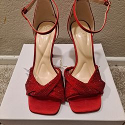 Jessica Simpson Red Sparkle Heel