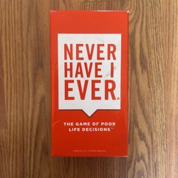 Never Have I Ever Card Game 