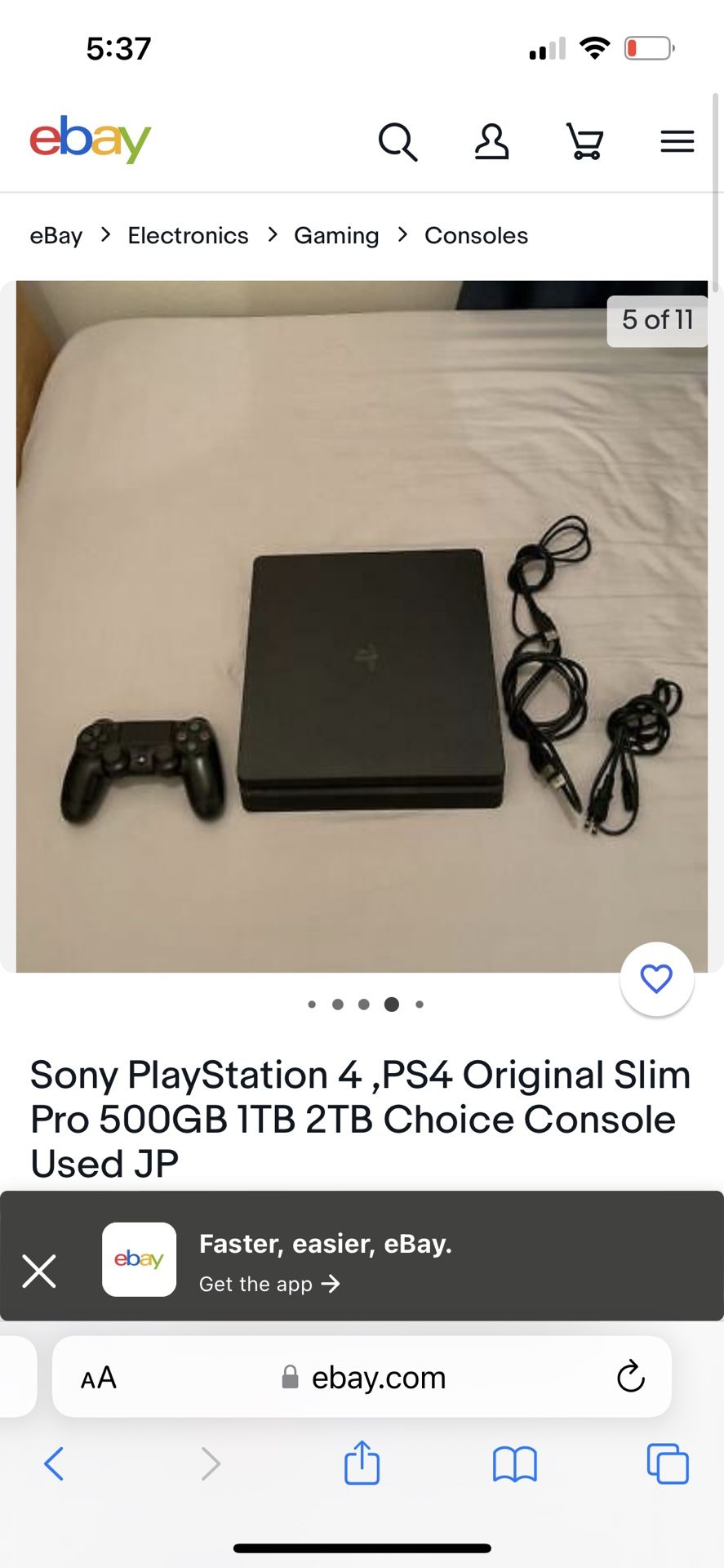 Ps4 Slim Sony Playstation Playstation Console Sale