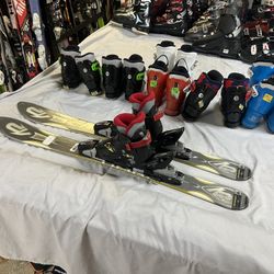 K2 Kids Ski Package With Boots And Bindings 