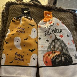 Handmade Halloween Towels On Full Towels