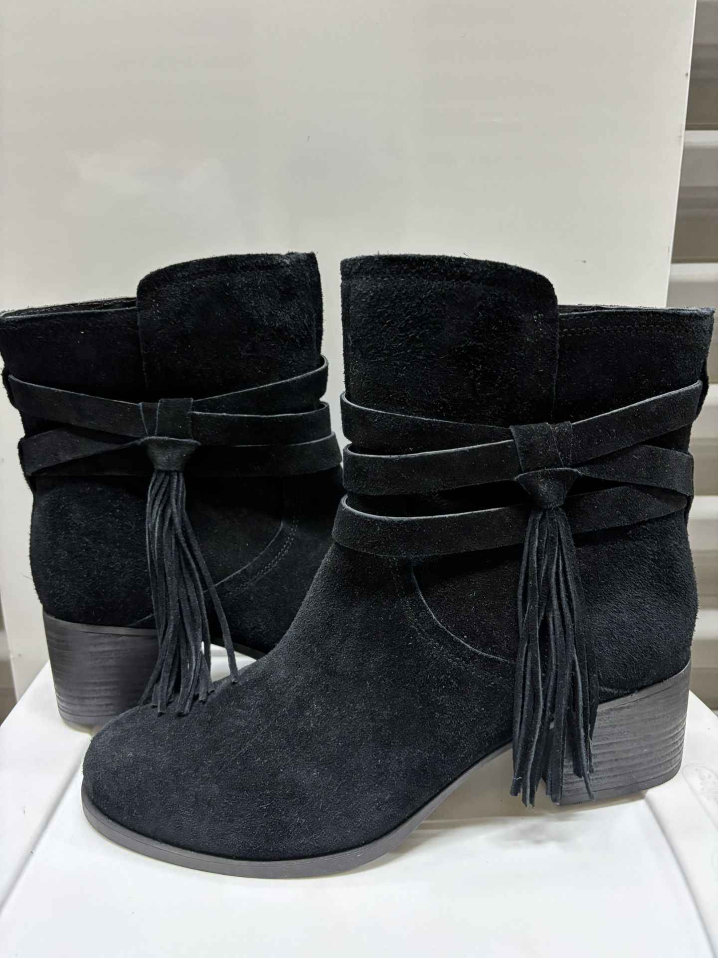 Koolaburra Black Suede Ankle Boots
