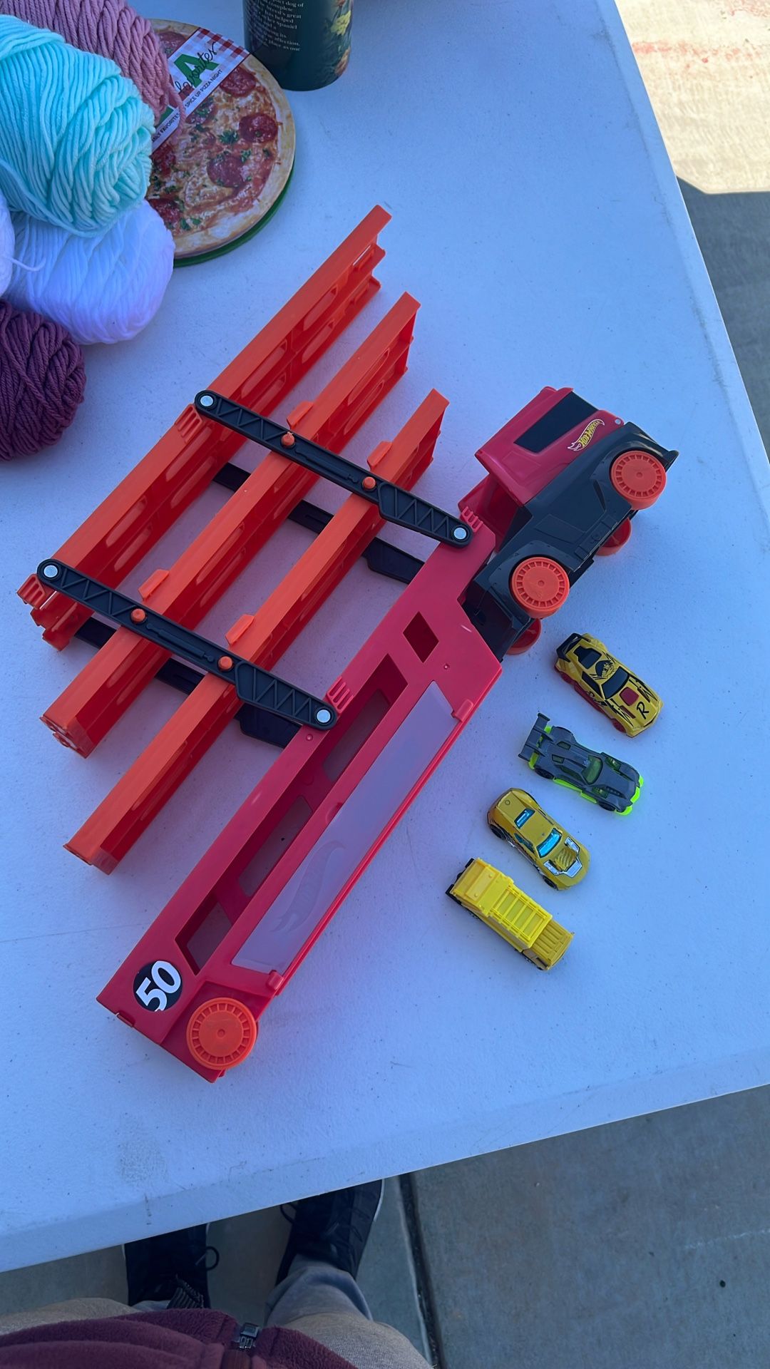 Hot Wheel Truck Car Holder With Cars