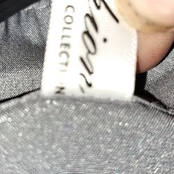 Fashion Sheer Silver Blouse Sz L