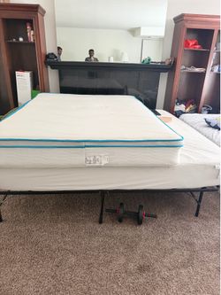 Free King Bed frame and mattress