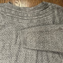 Croft & Barrow Women’s Sweater Size 2X Gray Knit For Fall Winter Pullover