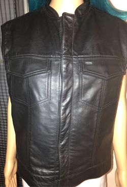 Legendary Reaper Vest  Leather Motorcycle Vest with Gun Pockets