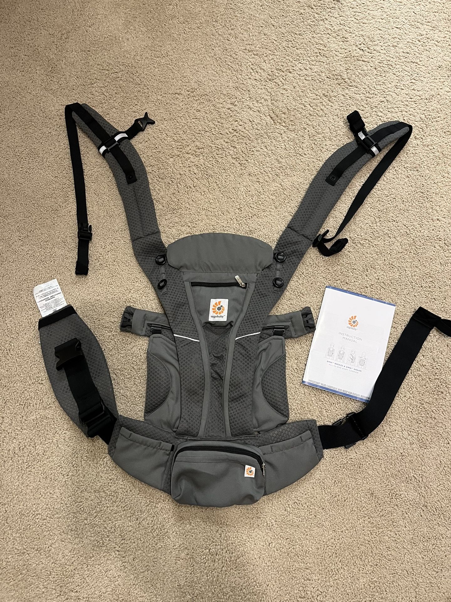 Ergobaby Omni Breeze Baby Carrier Gray