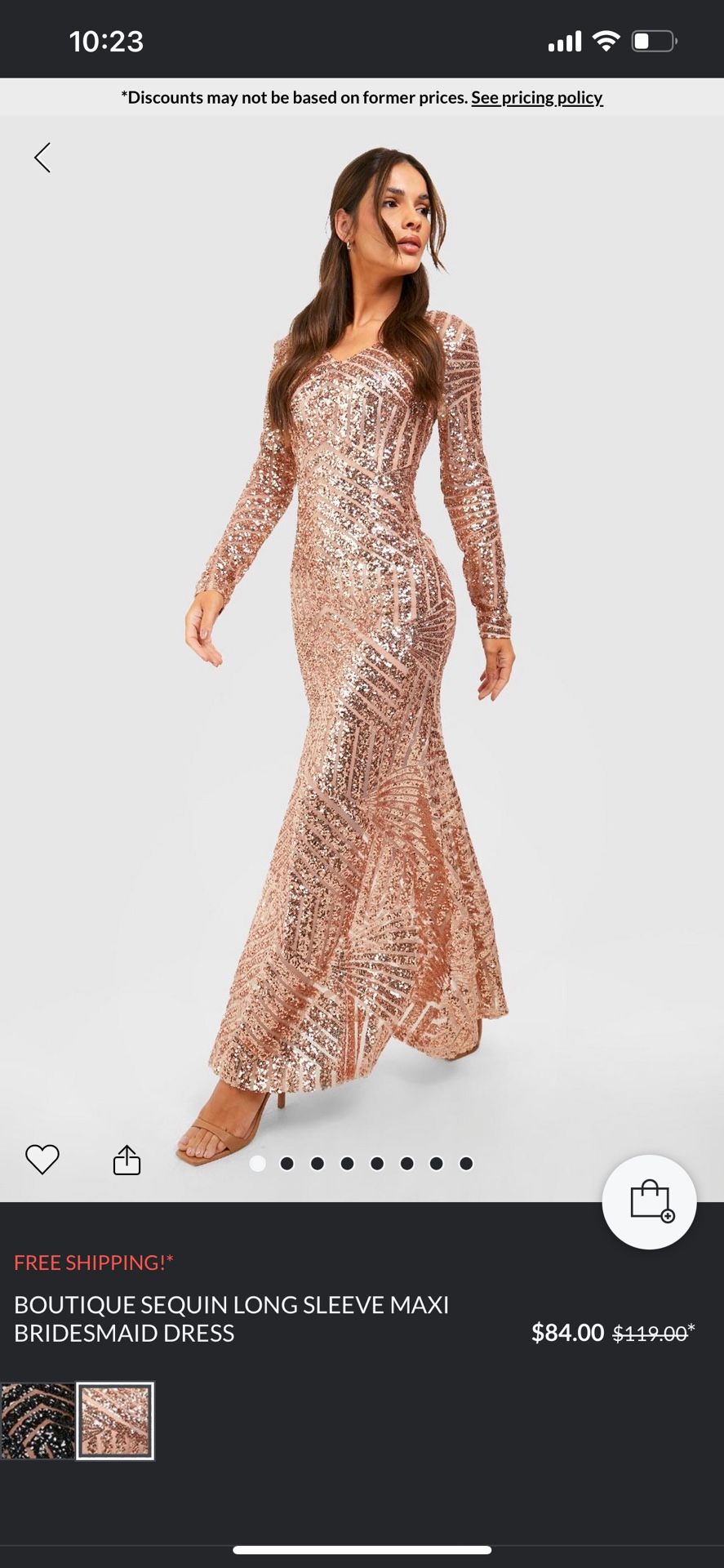 Sequence Champagne Gold Geometric Design Prom Dress Size 4