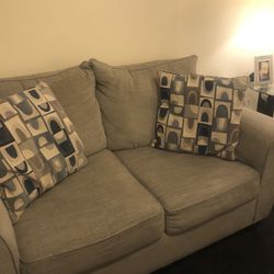 Loveseat and sofa