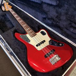 Fender Deluxe Jaguar Candy Apple Red Electric Bass