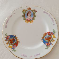 Vintage Gladstone Plate/Coronation of Queen Elizabeth II 