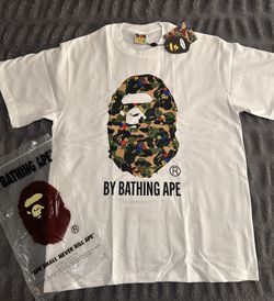 White Flourish Camo Bape Tee