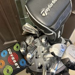Taylormade Golf Set With oddysey Putter