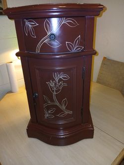 One Drawer nightstand with cupboard $15