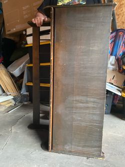 Wooden Bench With Storage.