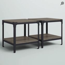 Two End Tables - One Price