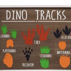 Dinosaur Tracks Wall Decor