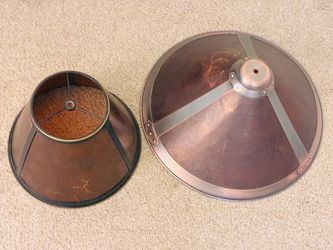 Vintage Mid Century Mica/Copper Lampshades Arts & Crafts Style