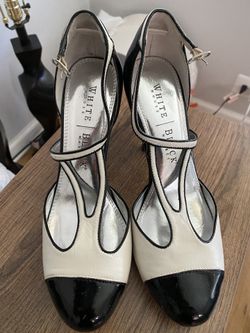 White House Black Market Leather Heels Size 7